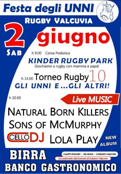 Festa degli Unni 2012 Torneo Rugby 10 "Gli Unni e gli Altri"